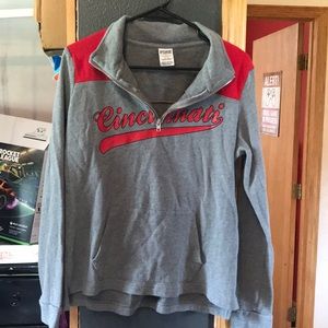 Cincinnati Reds PINK quarter zip